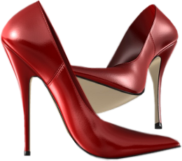 chaussure ouverte rouge